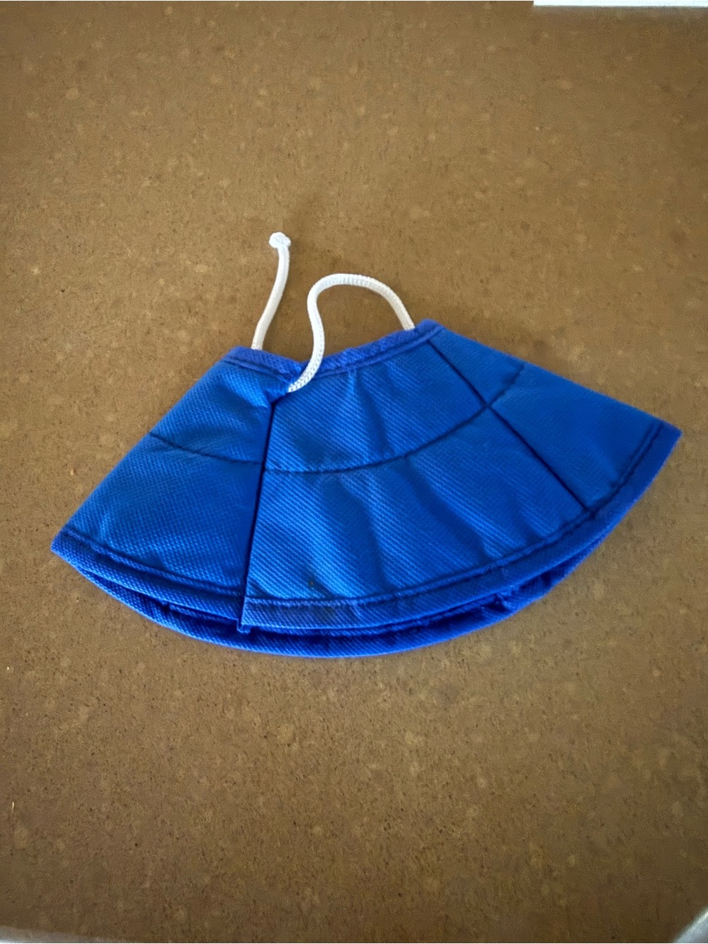 Adjustable Blue Cat Recovery Collar with Soft Fabric